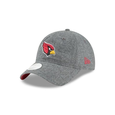 Grey Arizona Cardinals Hat - New Era NFL Melton Wool 9TWENTY Adjustable Caps USA4385621